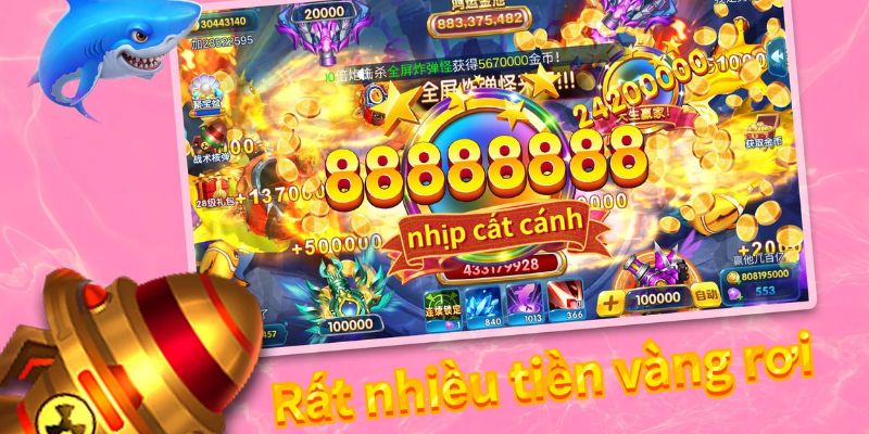 Các loại cá đặc biệt phần thưởng hấp dẫn game bắn cá đổi tiền thật